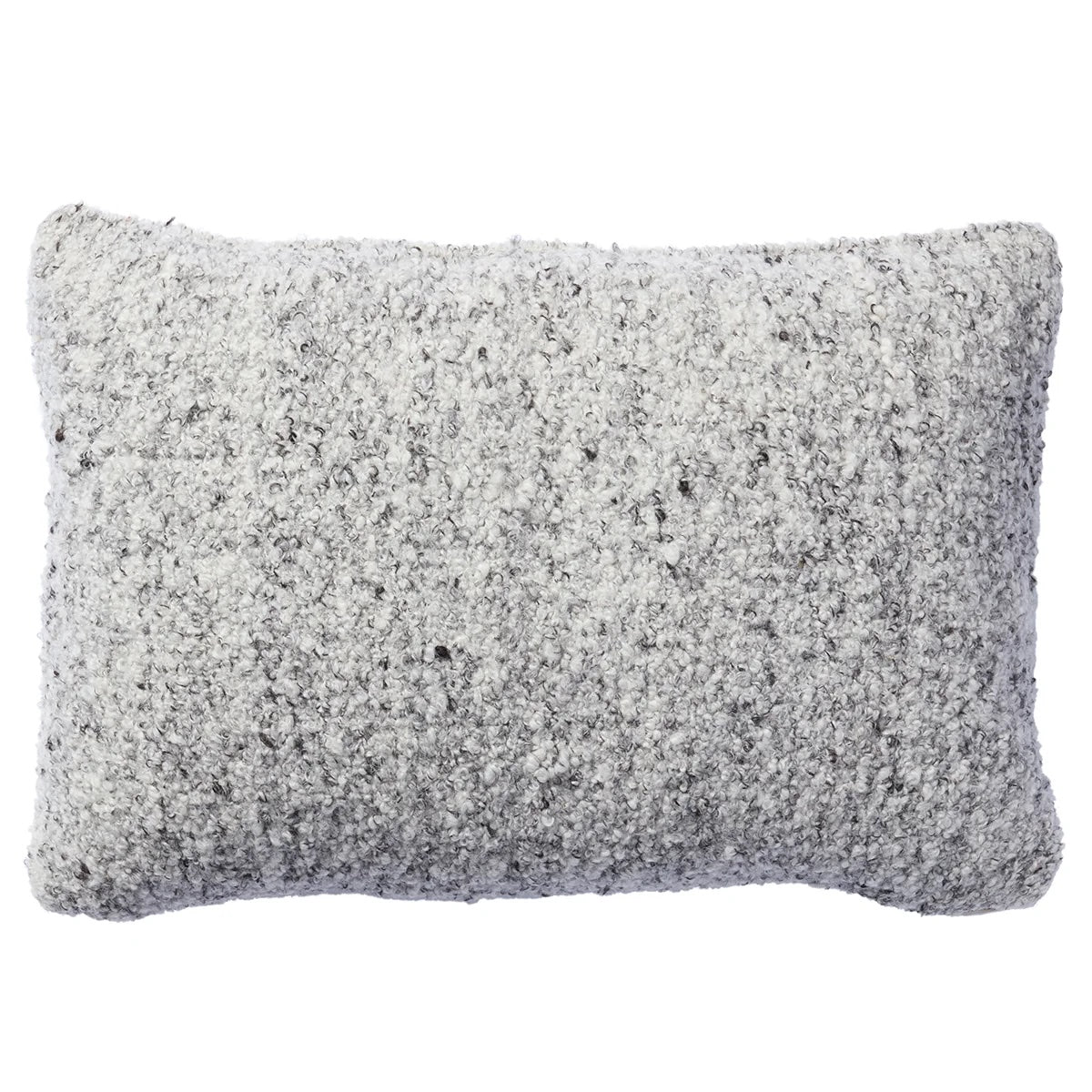 100% Wool Boucle Small Pillow - Grey