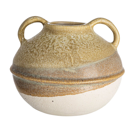 Stoneware Vase with Handles