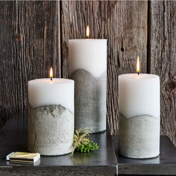 Concrete candle deals
