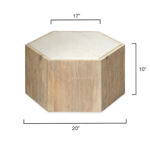 Small Argon Hexagon Table