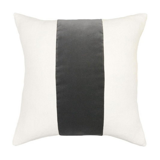 Ming Birch Dark Grey Velvet Pillow