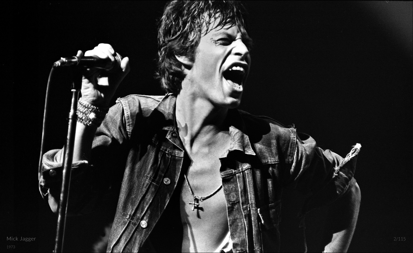 Screaming Mick Jagger 1973 - Richard Upper